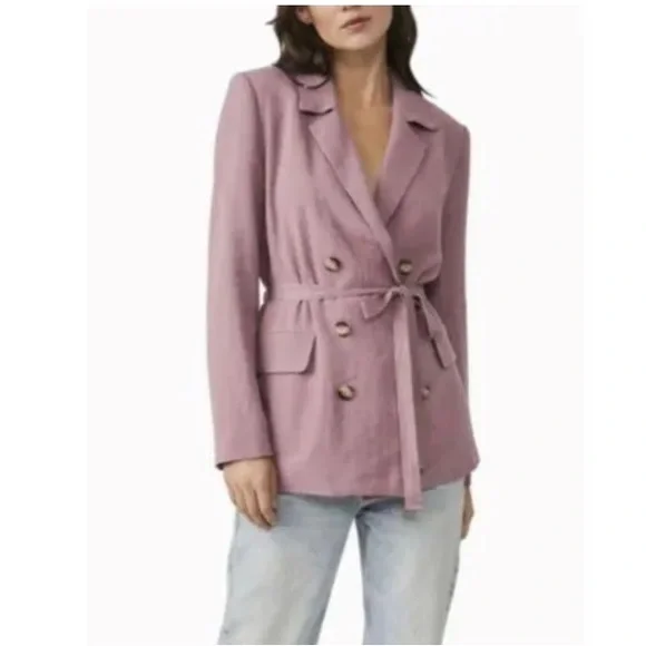 Free People Olivia Blazer in Dried Currant - Picture 1 of 5